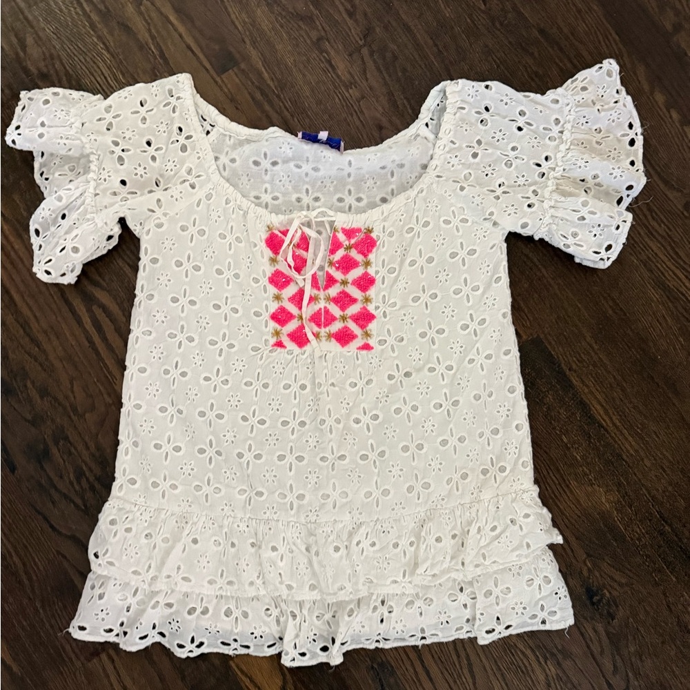 Sundress France white eyelet dress